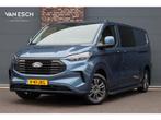 Ford Transit Custom 300 2.0 TDCI L2H1 Limited DC | Adaptieve, Auto's, Gebruikt, 4 cilinders, Blauw, Adaptive Cruise Control