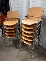 Houten stoelen/ schoolstoelen 11 stuks, Vijf, Zes of meer stoelen, Ophalen of Verzenden, Bruin, Zo goed als nieuw