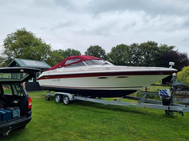 Sea Ray 260 OV Speedboot ., Watersport en Boten, Speedboten, Gebruikt, 6 meter of meer, Benzine, 200 pk of meer, Polyester, Binnenboordmotor