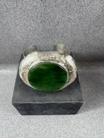 Zilveren Armband Spang met Jade | 100g | AG925 | 394962, Ophalen of Verzenden, Zo goed als nieuw, Zilver, Zilver