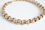 14 Karaat Gouden Jasseron Schakel Armband, Ophalen of Verzenden, Zo goed als nieuw, Goud, Goud