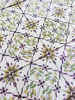 Set van 54 antieke wandtegels 13x13cm kleurrijk decor