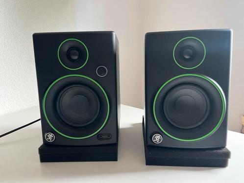 Mackie CR4 actieve monitor speakers, zwart, Audio, Tv en Foto, Luidsprekers, Zo goed als nieuw, Front, Rear of Stereo speakers