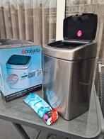 Nieuwe Brabantia Touch bin afvalemmer, Huis en Inrichting, 40 liter of meer, Ophalen of Verzenden, Zo goed als nieuw, Kunststof