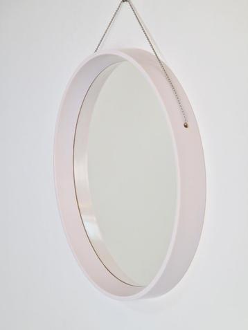 Vintage witte kunststof spiegel ketting Denemarken ´60 beschikbaar voor biedingen