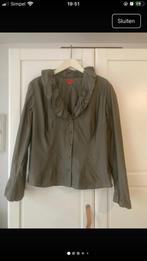 Mosgroene blouse Nadine - Maat 44, Kleding | Dames, Ophalen of Verzenden, Zo goed als nieuw, Maat 42/44 (L), Groen