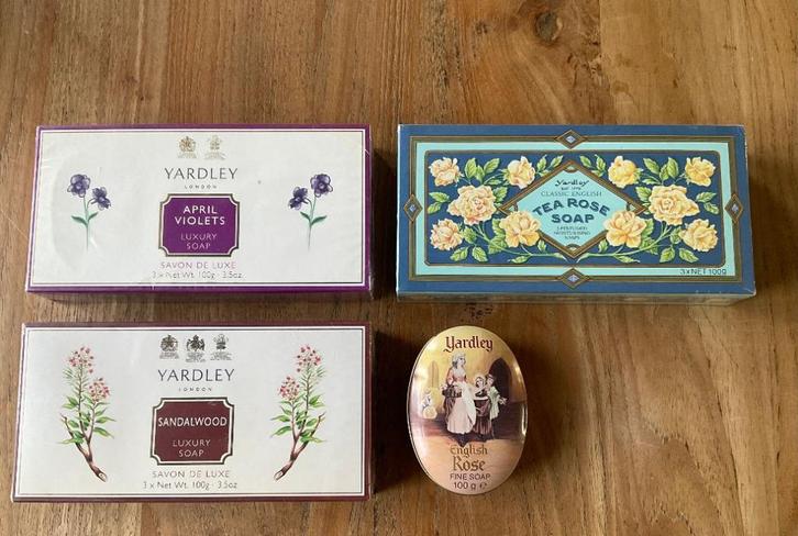 Yardley luxe Engelse zeep 4x vintage verpakking ongebruikt, Sieraden, Tassen en Uiterlijk, Uiterlijk | Lichaamsverzorging, Nieuw