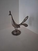 Prachtige Vintage Messing Pauw Kohl-flesje / Surma-houder, Antiek en Kunst, Ophalen of Verzenden