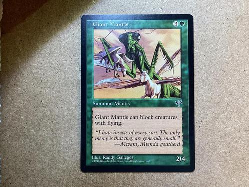 1x Giant Mantis (Near Mint), Hobby en Vrije tijd, Verzamelkaartspellen | Magic the Gathering, Zo goed als nieuw, Losse kaart, Ophalen of Verzenden
