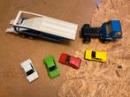 Speelgoed vrachtwagen met 4 auto's, Ophalen, Gebruikt
