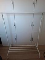 Mobiel kledingrek met wielen, Ophalen, Met wielen, Zo goed als nieuw