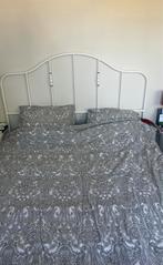 Tweepersoonsbed IKEA witte inclusief alles 160x200 cm., Huis en Inrichting, Slaapkamer | Bedden, Ophalen, Wit, Tweepersoons, Zo goed als nieuw