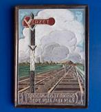 1945 Spoorwegstaking Cloisonné tegel (9) Porceleyne Fles, Ophalen of Verzenden, Overige soorten, Nederland