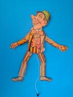 1930- Speelgoed houten pop - trekpop- man met grote neus, Antiek en Kunst, Antiek | Speelgoed, Ophalen of Verzenden