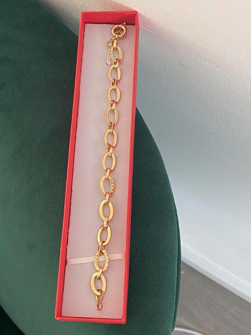 Mooie 14 karaat gouden armband, Sieraden, Tassen en Uiterlijk, Armbanden, Nieuw, Goud, Goud, Ophalen of Verzenden