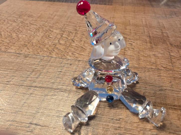 Swarovski Pierrot Clown Kristal Beeldje, Verzamelen, Swarovski, Zo goed als nieuw, Figuurtje, Ophalen