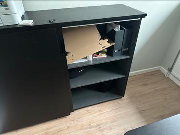 Galant archiefkast zwart met schuifdeur en codeslot - afbeelding 2