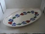 Boerenbont Ovalen serveer schaal, Ophalen of Verzenden, Aardewerk, Boerenbont, Schaal of Schalen
