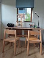Mooi houten schoolbankje met stoeltjes., Ophalen, Gebruikt, Stoel(en)