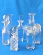 Zeven karaffen en stopflessen., Antiek en Kunst, Antiek | Glas en Kristal, Ophalen of Verzenden