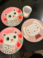 Melamine kinderbordjes, Huis en Inrichting, Keuken | Servies, Overige materialen, Ophalen of Verzenden, Zo goed als nieuw, Bord(en)