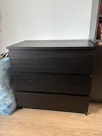 Ikea malm ladekast zwartbruin, Huis en Inrichting, Kasten | Ladekasten, Ophalen, Zo goed als nieuw, 25 tot 50 cm, 50 tot 100 cm