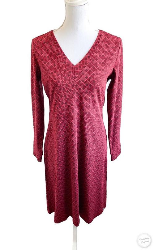 Mooie jurk van Tranquillo M, Kleding | Dames, Jurken, Zo goed als nieuw, Maat 38/40 (M), Rood, Onder de knie, Ophalen of Verzenden