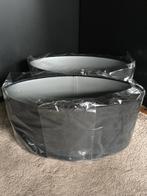 2 LAMPENKAPPEN OVAAL ZWART VELVET 45X21X22 NIEUW !!, Huis en Inrichting, Lampen | Lampenkappen, Ophalen, Zwart, Nieuw, Ovaal