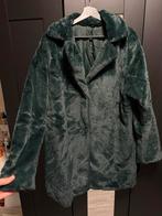 Smaragd groene fluffy jas - XL - Nieuwstaat, Ophalen of Verzenden, Zo goed als nieuw, Maat 46/48 (XL) of groter, Groen