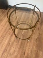 Drank karretje/ tafeltje 50 cm doorsnee en 80 cm hoog, Huis en Inrichting, Tafels | Sidetables, Ophalen of Verzenden, 25 tot 50 cm