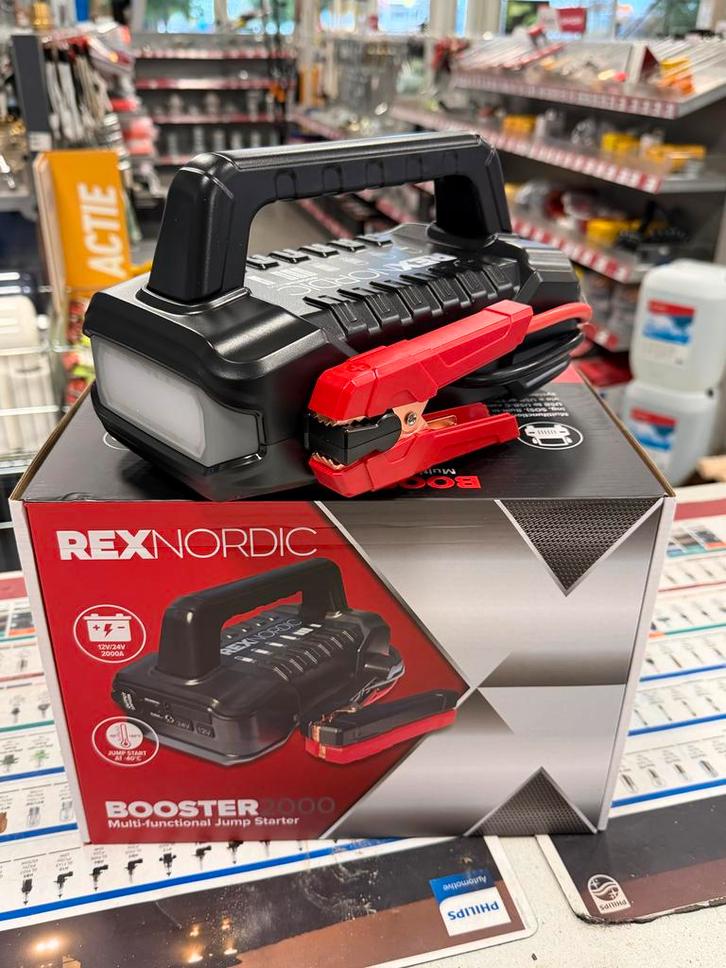 Rex Nordic Booster 2000 Jump Starter, Auto diversen, Jumpstarters, Nieuw, Ophalen of Verzenden