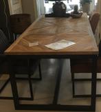 Tafel met ingelegd hout, Huis en Inrichting, Ophalen, 100 tot 150 cm, 200 cm of meer, Zo goed als nieuw