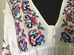 Zara blouse met borduursels maat m, Zara, Maat 38/40 (M), Wit, Zo goed als nieuw