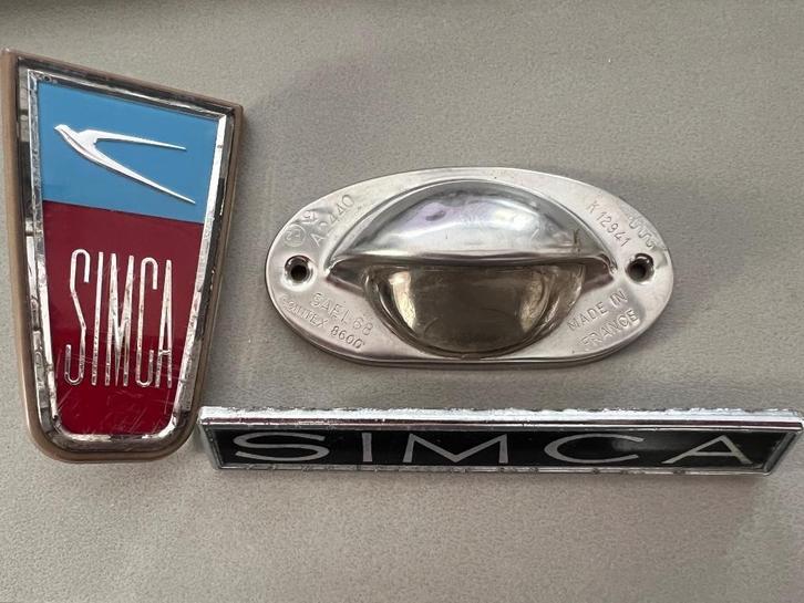 SIMCA EMBLEEM/VERLICHTING, Hobby en Vrije tijd, Overige Hobby en Vrije tijd, Ophalen of Verzenden