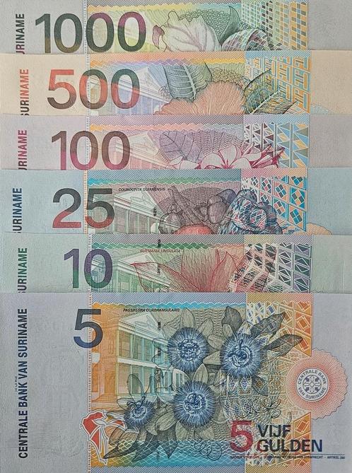 Set Bankbiljetten Suriname 2000 UNC, Postzegels en Munten, Bankbiljetten | Amerika, Zuid-Amerika, Verzenden