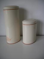 2x Voorraadbus Spaghetti Brabantia Crème Oranje Ovaal - zgan, Ophalen of Verzenden, Zo goed als nieuw