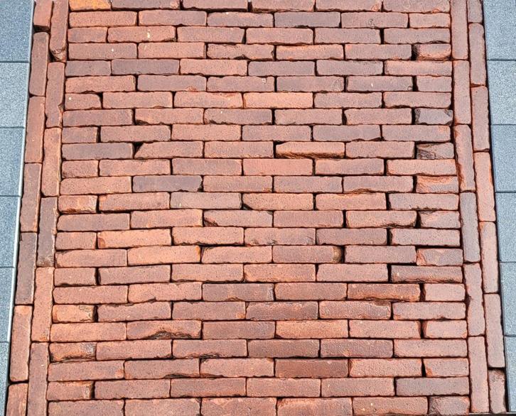 waaltjes rood / Amersfoort, Tuin en Terras, Tegels en Klinkers, Gebruikt, Klinkers, Keramiek, 10 m² of meer, Ophalen of Verzenden