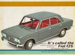 Fiat 125 Brochure Folder (A1137), Ophalen of Verzenden, Zo goed als nieuw, Overige merken