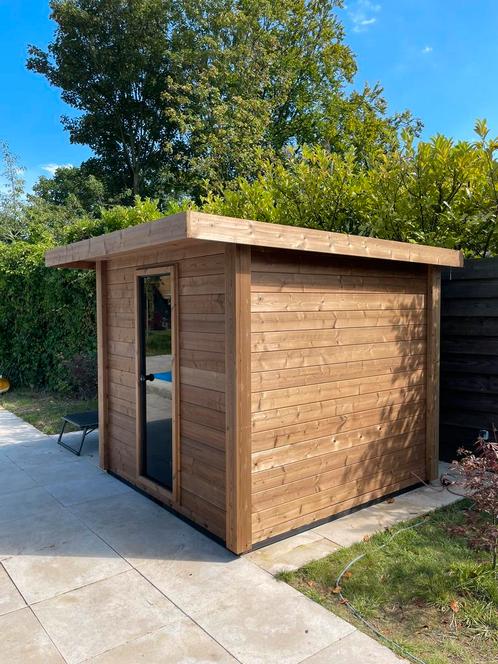 Thermowood buitensauna tuinsauna sauna. Uiterst duurzaam., Sport en Fitness, Sauna, Nieuw, Complete sauna, Fins of Traditioneel