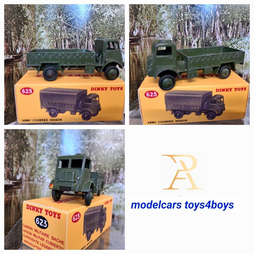 Dinky Toys no 623 Army Covered Car  1/43, Verzenden, Gebruikt, Auto, Dinky Toys