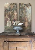 Antiek Franse gietijzeren jardiniere, tuinvaas, Ophalen