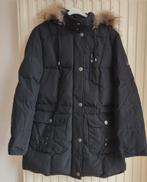 Nieuwe zwarte Winterjas, bontkraag, Lebek, mt 42, Maat 38/40 (M), Zwart, Lebek, Nieuw