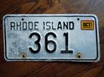 Kentekenplaat Licenseplate Rhode Island usa 1960 2001, Ophalen of Verzenden, Gebruikt, Auto's