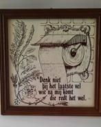 Vintage Tegeltjes met Spreuken, Ophalen of Verzenden