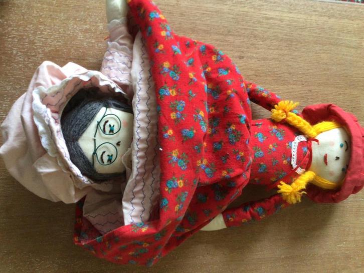 Vintage Roodkapje Omdraaipop, Kinderen en Baby's, Speelgoed | Poppen, Gebruikt, Overige typen, Ophalen of Verzenden