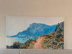Canvas 160x90 cm Monet La Corniche Monaco, Antiek en Kunst, Kunst | Schilderijen | Abstract, Ophalen