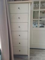 Ladekast beige creme whitewash 140 hoog 55 breed en 47 diep, Huis en Inrichting, Ophalen, 5 laden of meer, 100 tot 150 cm, 50 tot 100 cm