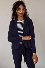 Studio Anneloes bright bonded blazer blauw travelstof XXL, Blauw, Maat 46/48 (XL) of groter, Ophalen of Verzenden, Zo goed als nieuw
