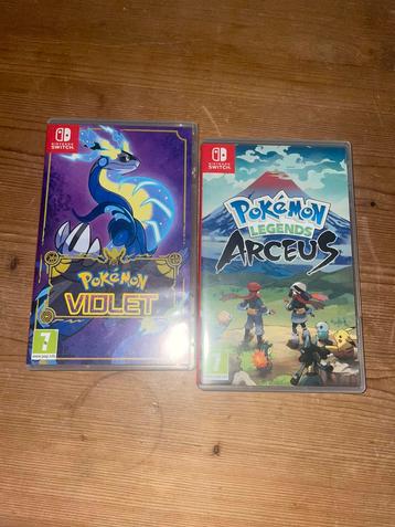 Pokemon Legends of arceus en Pokemon violet beschikbaar voor biedingen