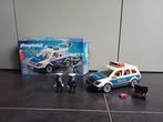 Playmobil politieauto/ politiepatrouile met licht en geluid, Ophalen of Verzenden, Zo goed als nieuw, Complete set